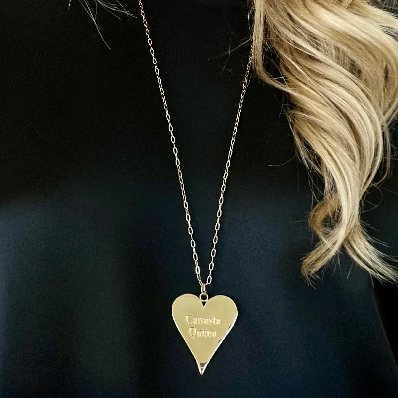 high-end necklaces for women -TALLIE CANASTA QUEEN HEART NECKLACE