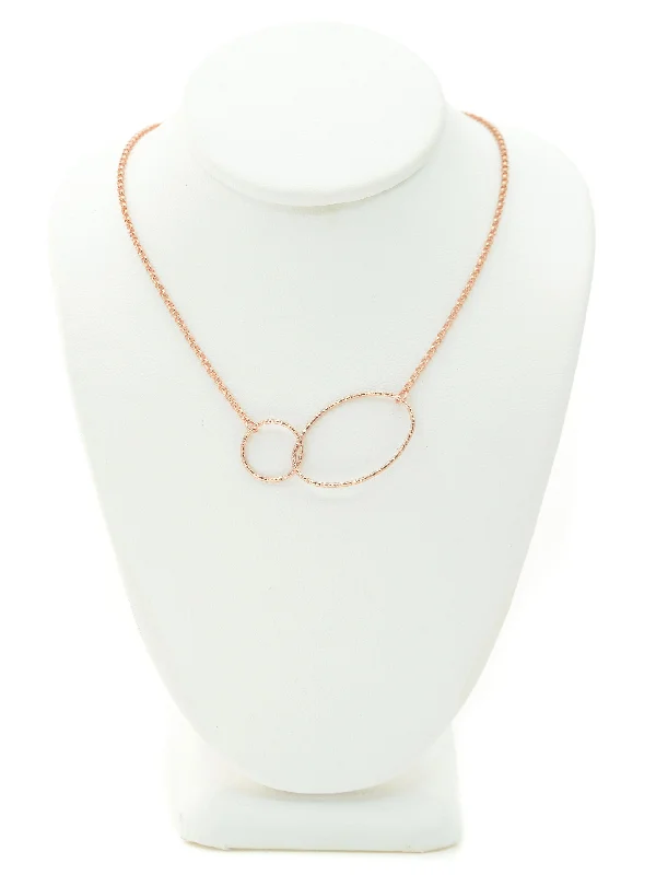 baroque pearl necklaces for women -Rose Gold Modern Shapes Necklace