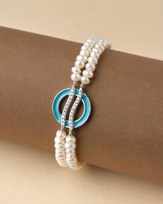 locket bracelets for women -Pretty Pearl Bracelet