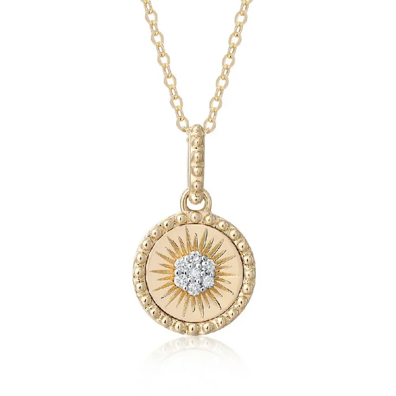 vintage necklaces for women -NUMI FLORAL BURST DISC NECKLACE