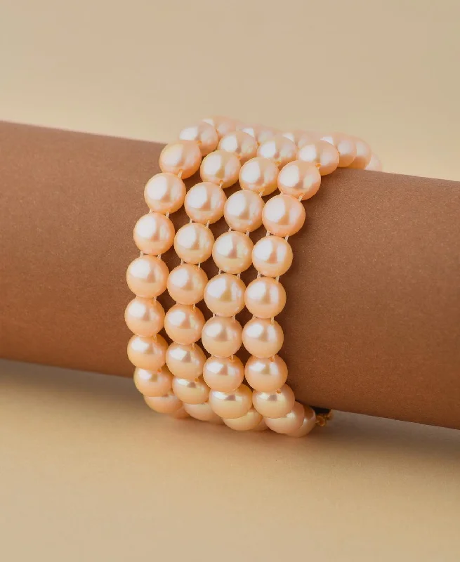 ruby bracelets for women -Trendy and elegant Pearl Bracelet