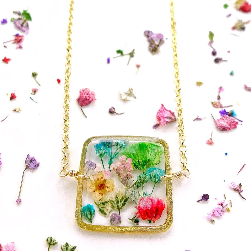 long chain necklaces for women -Botanical Garden Necklace - Style BG14