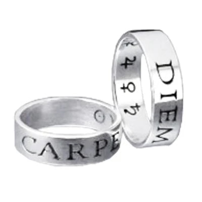 stacking rings for women -"Carpe Diem" (seize the day) ring