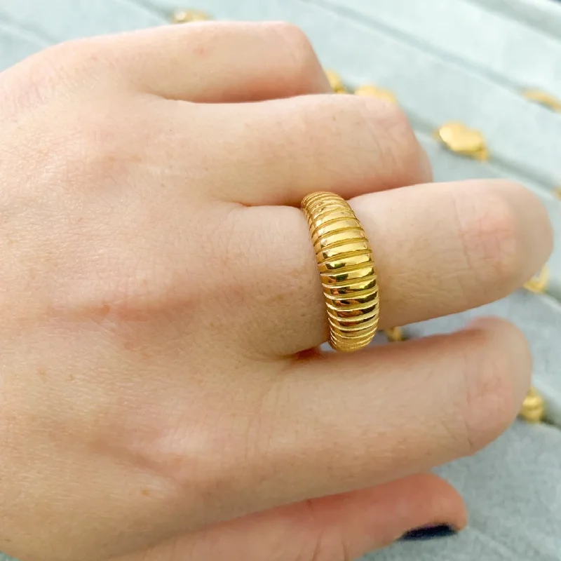 adjustable rings for women -Coiled Ring (size 4-10)