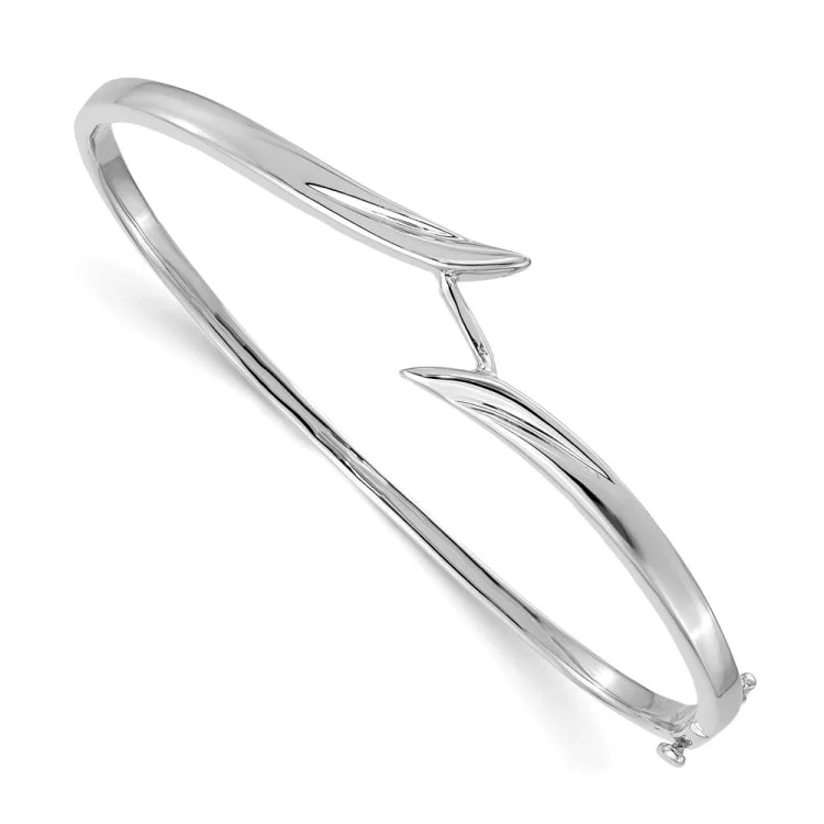 bangle bracelets for women -14k White Gold Hinged Bangle Bracelet Mounting