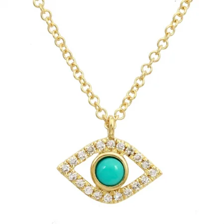 chunky necklaces for women -HADLEY EVILE EYE NECKLACE