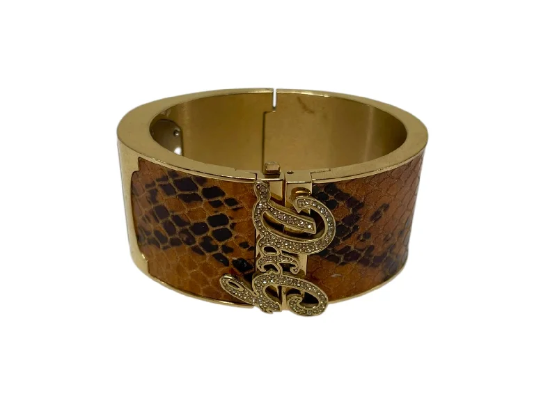 designer bracelets for women -D&G/Bracelet/Animal Pattern/GLD/SPARKLE CUFF BRWN ANIMAL