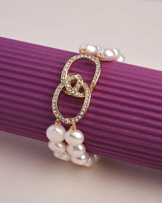 rose gold bracelets for women -The Suki Station Pearl Bracelet