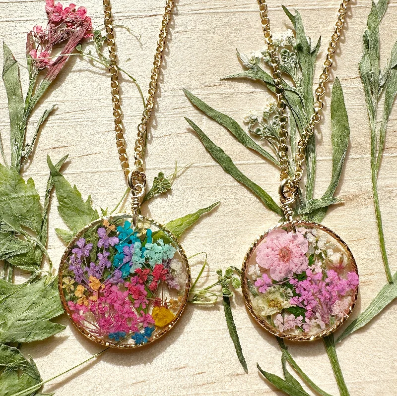 two-tone necklaces for women -Efflorescence of Nature Necklaces - BG103