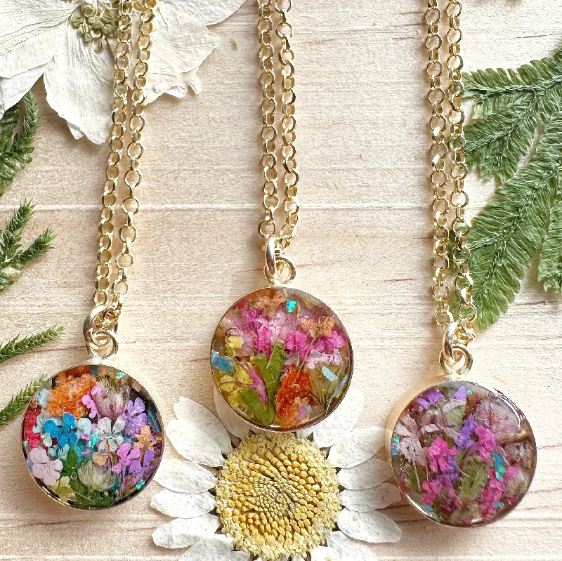 open heart necklaces for women -Super Bloom Botanical Garden Pendant Necklaces - BG102