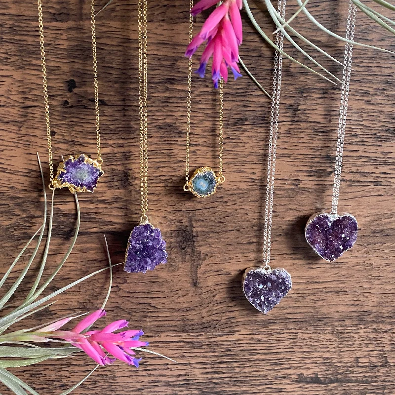 gemstone necklaces for women -Amethyst Necklace Collection