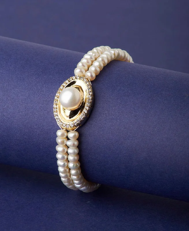 ruby bracelets for women -Beautiful Real Pearl Bracelet