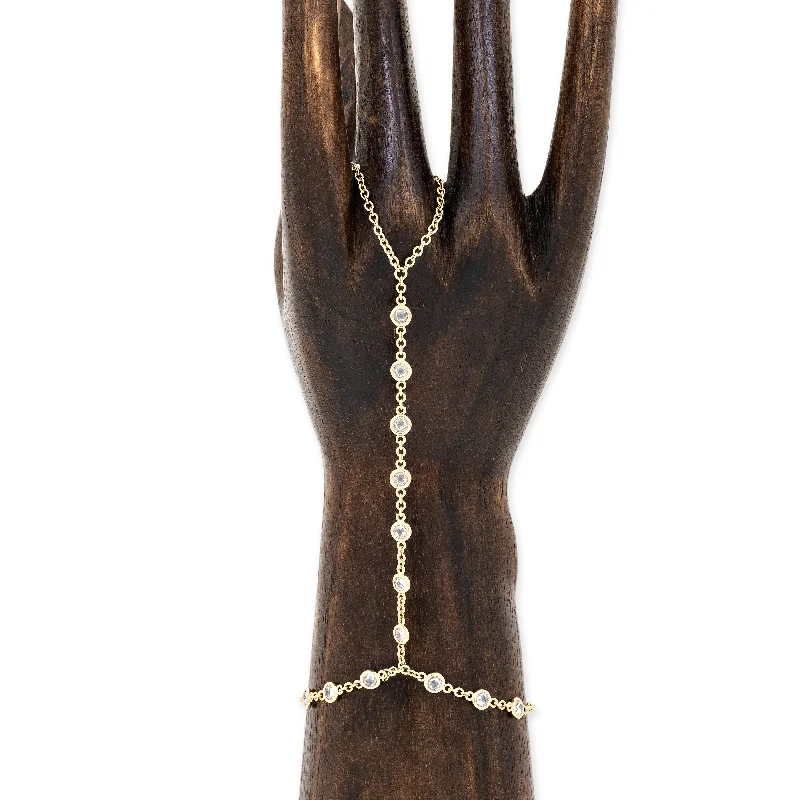 baguette stone bracelets for women -JA x TROPIC OF C CELESTE FINGER BRACELET