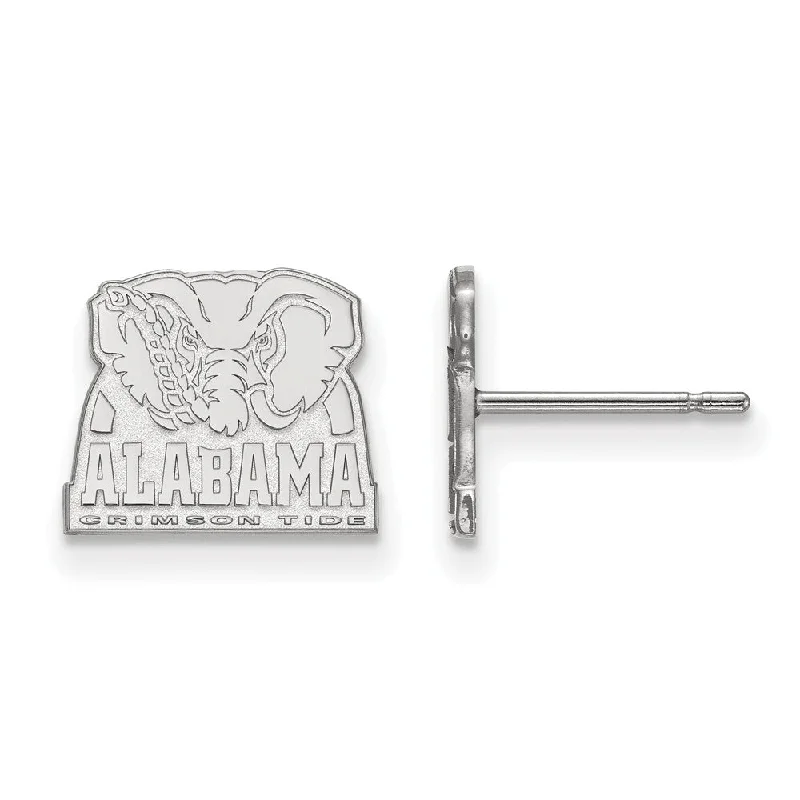 personalized earrings for women -Sterling Silver University of Alabama XS (Tiny) Logo Post Earrings