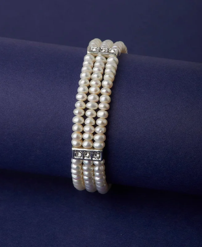 gold-plated bracelets for women -Elegant and classy Pearl Bracelet