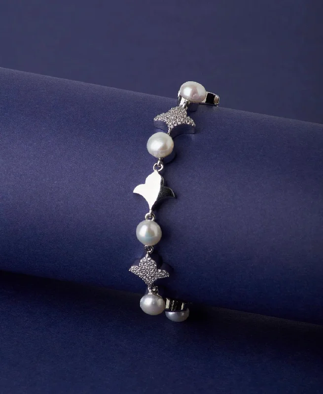 infinity bracelets for women -Fashionable Real Pearl Bracelet