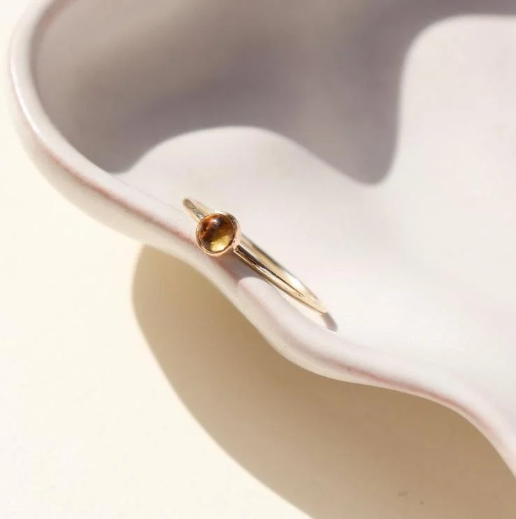 pearl rings for women -Citrine Ring | Wholesale