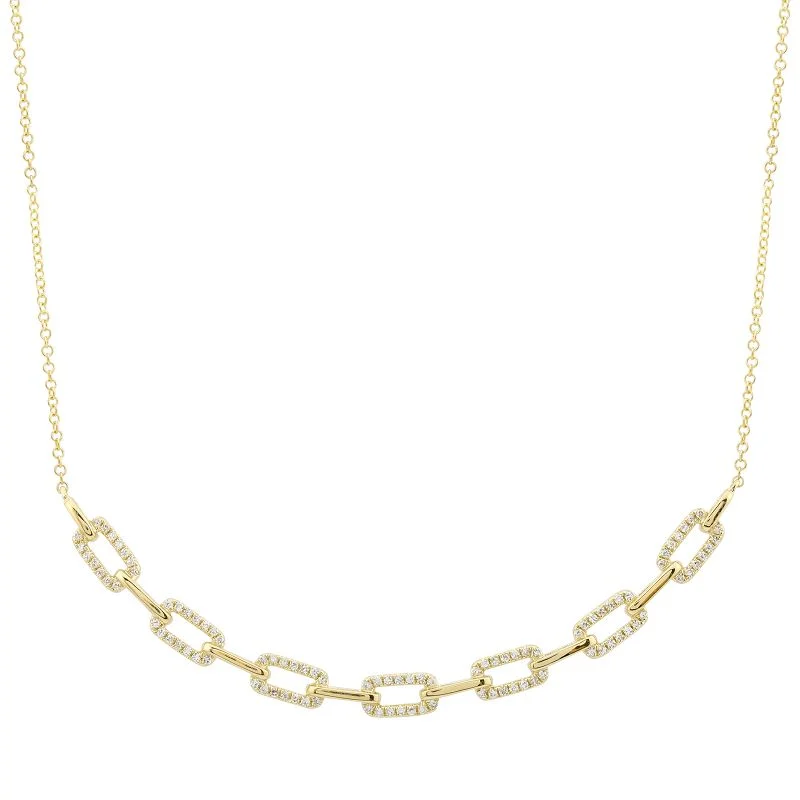 pearl necklaces for women -DARCY DIAMOND SEVEN  LINK NECKLACE