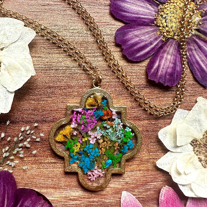 tiny layering necklaces for women -Botanical Garden Necklace - BG 216