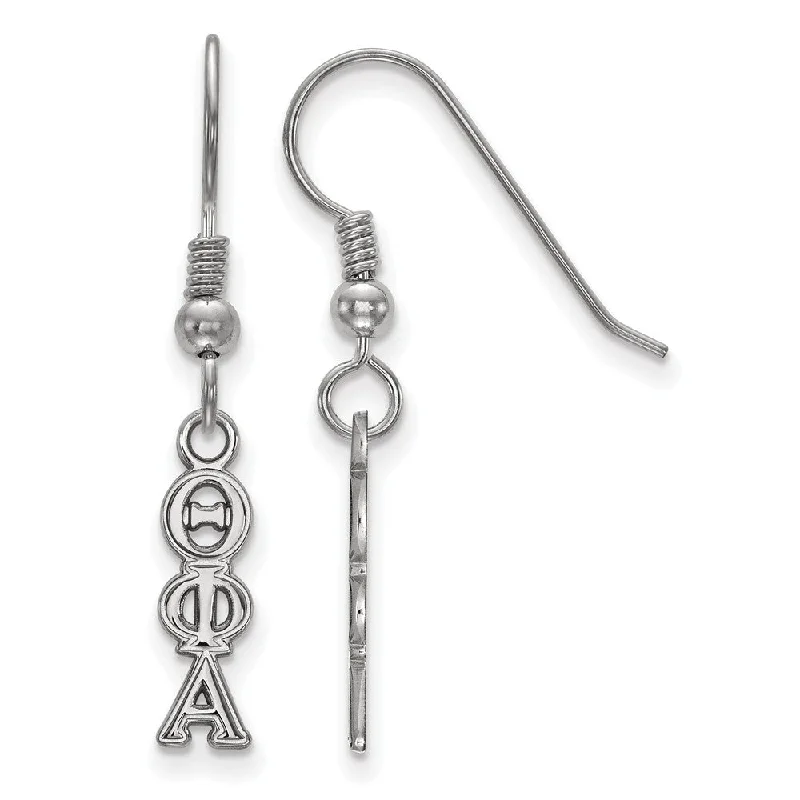 celestial star earrings for women -Sterling Silver Theta Phi Alpha XS Dangle Earrings