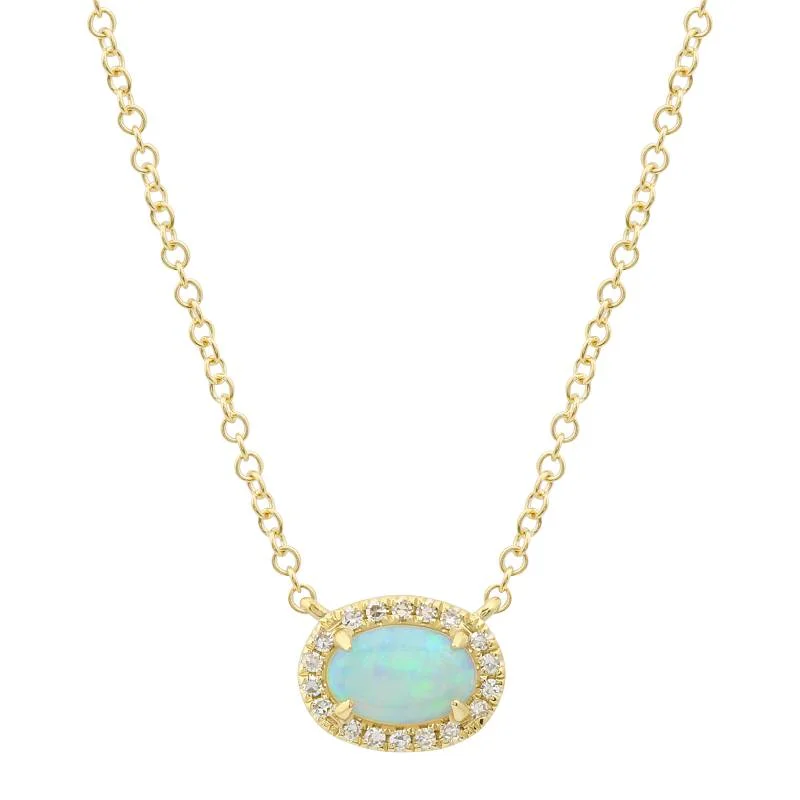 designer necklaces for women -SCARLETT OPAL NECKLACE.