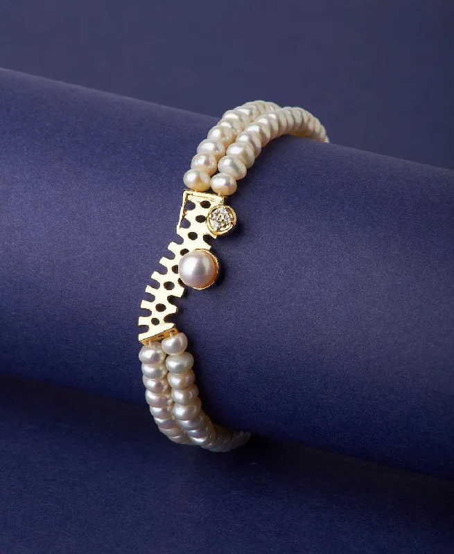 charm bracelets for women -Elegant Real Pearl Bracelet