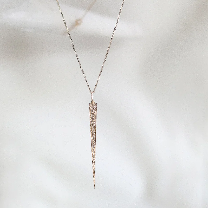 modern necklaces for women -OLLIE POINTED DROP NECKLACE