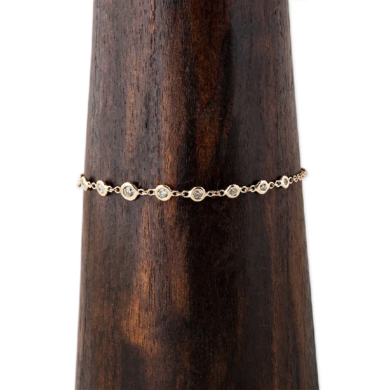 diamond bracelets for women -11 GRADUATED DIAMOND EMILY BRACELET