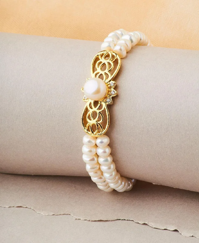 gold bracelets for women -Trendy Stone Studded Bracelet