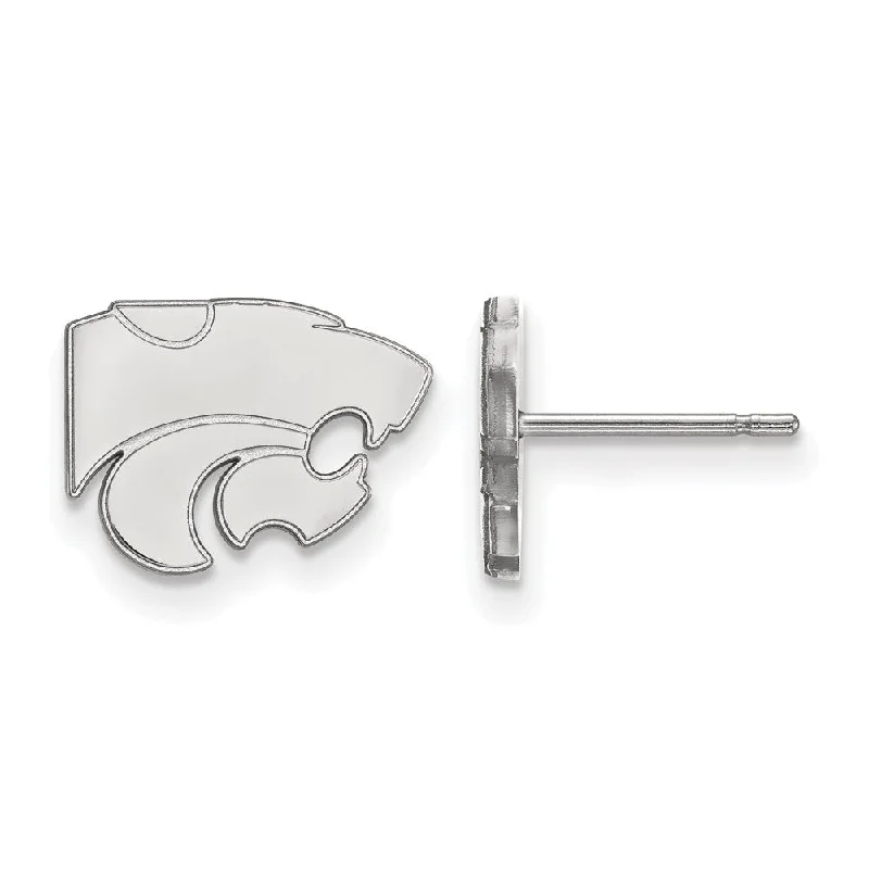 simple stud earrings for women -Sterling Silver Kansas State University XS (Tiny) Post Earrings