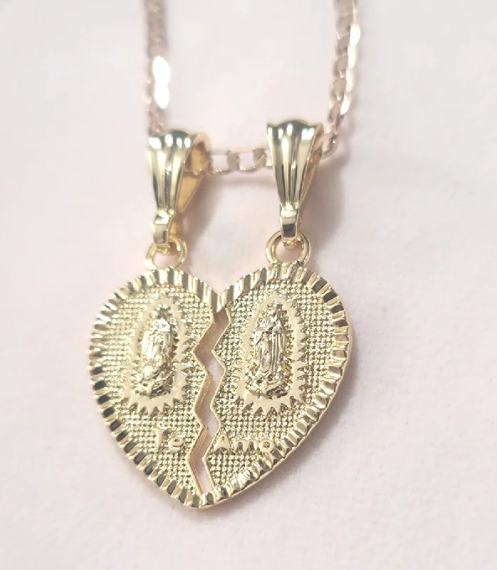 boho necklaces for women -Virgen Te Amo Necklace