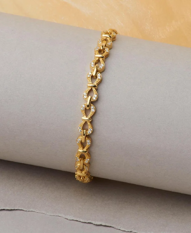 modern bracelets for women -Trendy Stone Studded Silver Bracelet