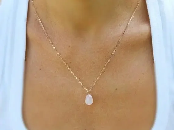 high-end necklaces for women -Rose Quartz is Love Necklace