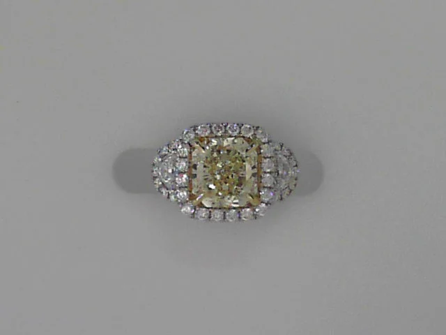 cathedral setting engagement rings -Diamond Engagement Ring