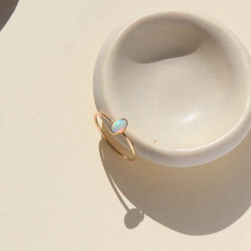 elegant wedding rings for women -Opal Essence Ring